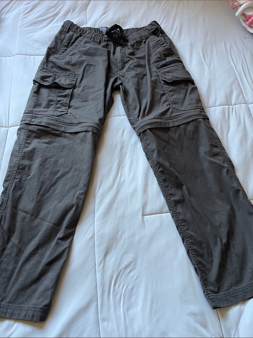 Bc clothing Men's Convertible Cargo Pants - Charcoal Gray